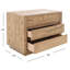 Table de chevet 3 tiroirs Fidelia