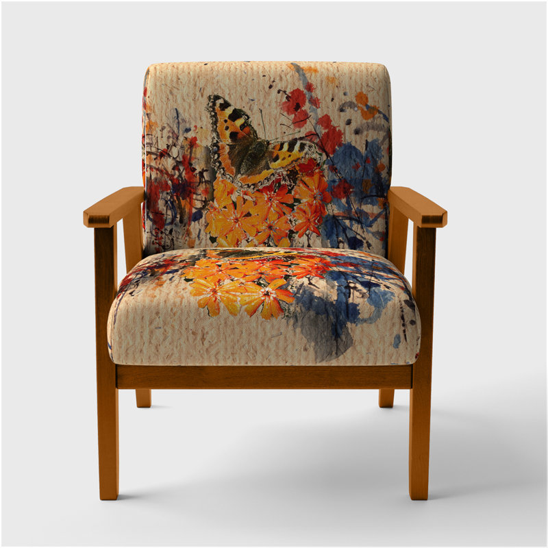 Chaise avec accoudoirs en velours Magiera, Brun, Brun