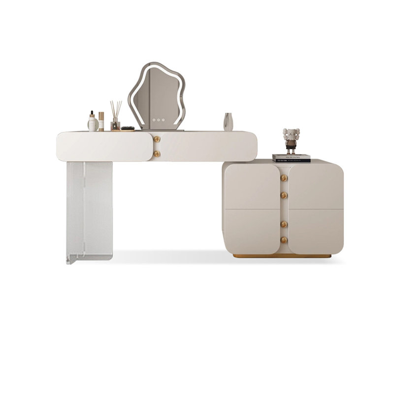 Coiffeuse avec miroir lumineux, 6 tiroirs