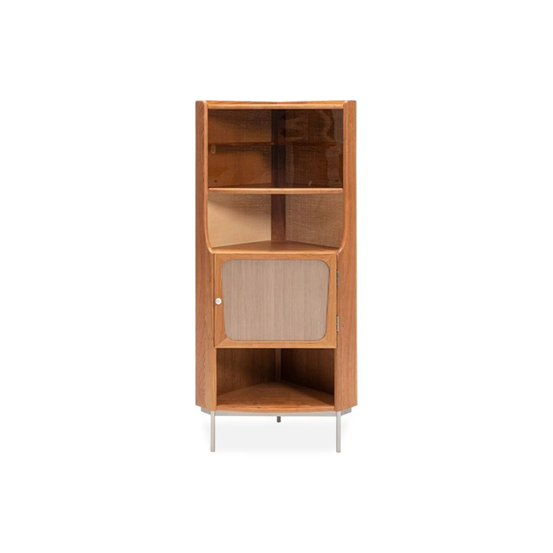 Armoire de coin en bois de cerisier