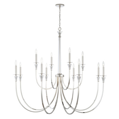 12 - Light Dimmable Classic / Traditional Chandelier