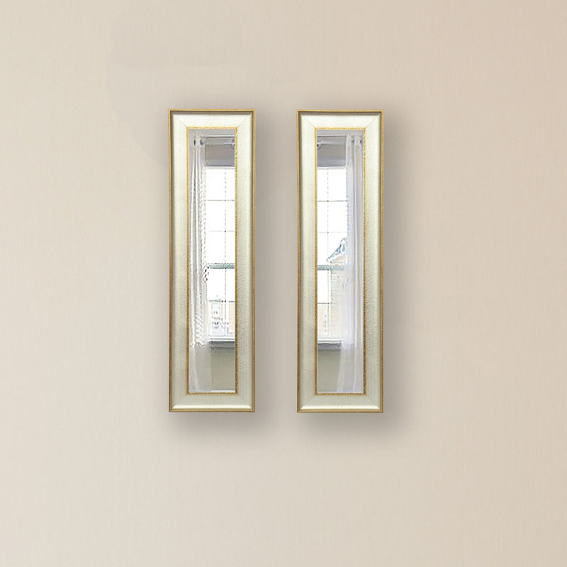 Ensemble de 2 panneaux de Miroir traditionnels Rowan, H 19,5 po x l 7,5 po