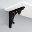 Traditional Style Cast Iron Shelf Bracket - Black Powder Coat