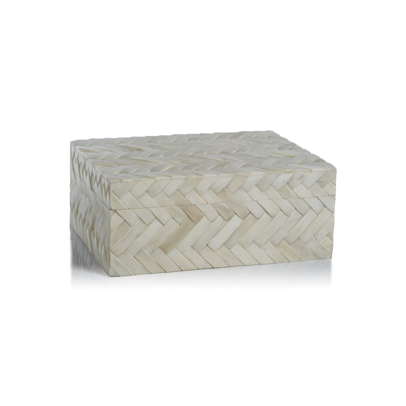 Boîte décorative Bengkulu, H 5 po x l 12,25 po x P 9,25 po