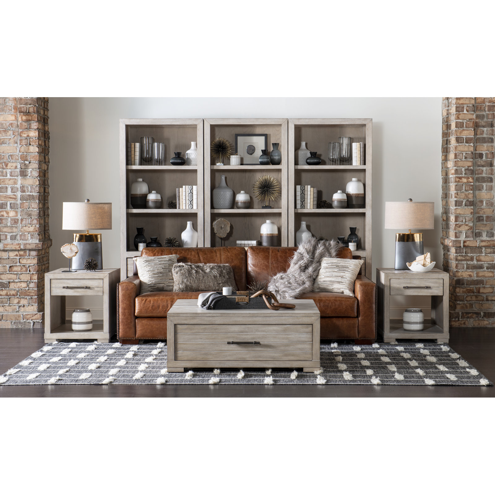 Appleton Lift-Top Cocktail Table, Weathered Oak