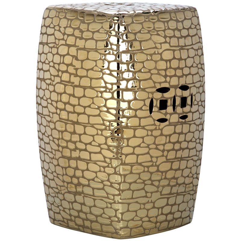 Tabouret de jardin Amelee, Or