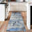 Washable Area Rugs Non-Slip Modern Abstract Soft for Living Room Entryway Bedroom, Print Pattern, Teal Blue Orange Rust Red Coloreful-197580471