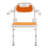 Wall Mounted Folding Shower Chair, Height Adjustable Bath Seat with Backrest & Armrests, 330lbs