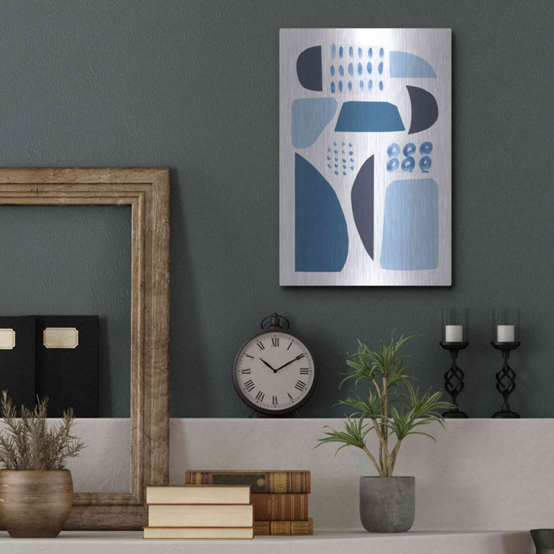 «Wrought Studio ™» Cozy Cottage II par Courtney Prahl, art mural en métal, H 16 po x l 12 po