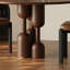 Table ronde multifonctionnelle brun foncé-644427420
