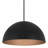 24-inch diameter integrated LED black pendant light