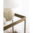Rectangle Metal and Glass Side Table-304401907