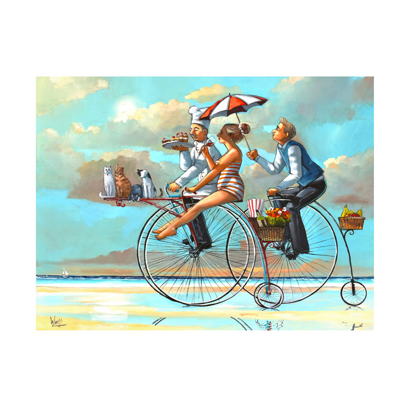 Art mural sur toile tendue - "Pourquoi pas" de Ronald West pour décoration de salon, de chambre à coucher ou de bureau - 24 x 32