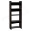 Home Office Set, Two Parts Set, One Drawer, Desktop, Keyboard Tray, Stand, Five Shelves, Black