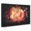 Orange Rose Flower - Wrapped Canvas-61877618