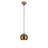 Elegant Scandinavian Chandelier, Gold Finish, 4.7 x 11.8 inches | Height: 43.7 inches | Iron Body, E27 Socket (Max 40W), 35.4-inch Cable, IP20 Rated | Perfect for Modern Living Room & Dining Room Décor-104505247-104505240