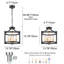 Luminaire suspendu et plafonnier encastré 4 lumières Farmhouse