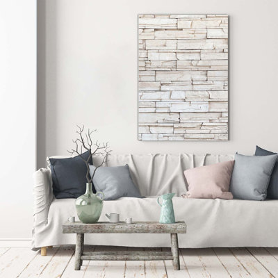 A Stone Wall - Wrapped Canvas Print
