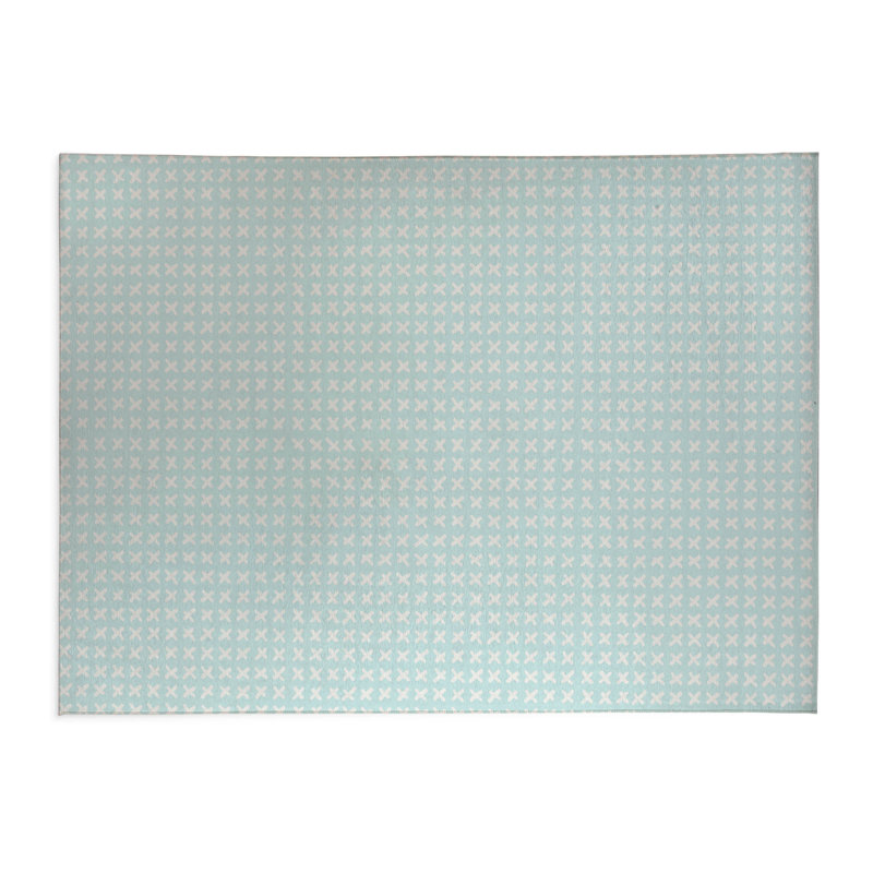 Paillasson Cross, L 60 po x L 84 po, Bleu clair
