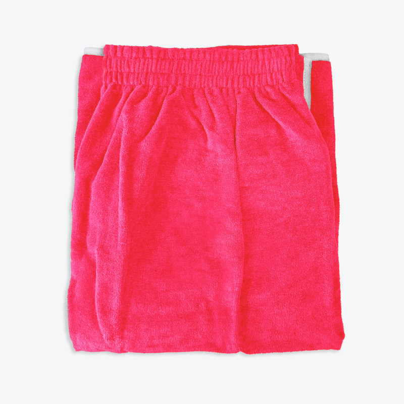 Ahsaki Adjustable Towel Wrap Single Piece, Pink
