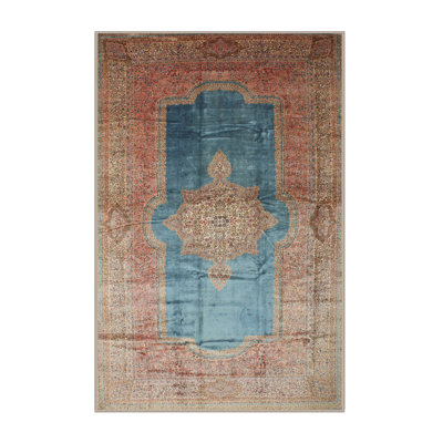 Tapis traditionnel brun / bleu