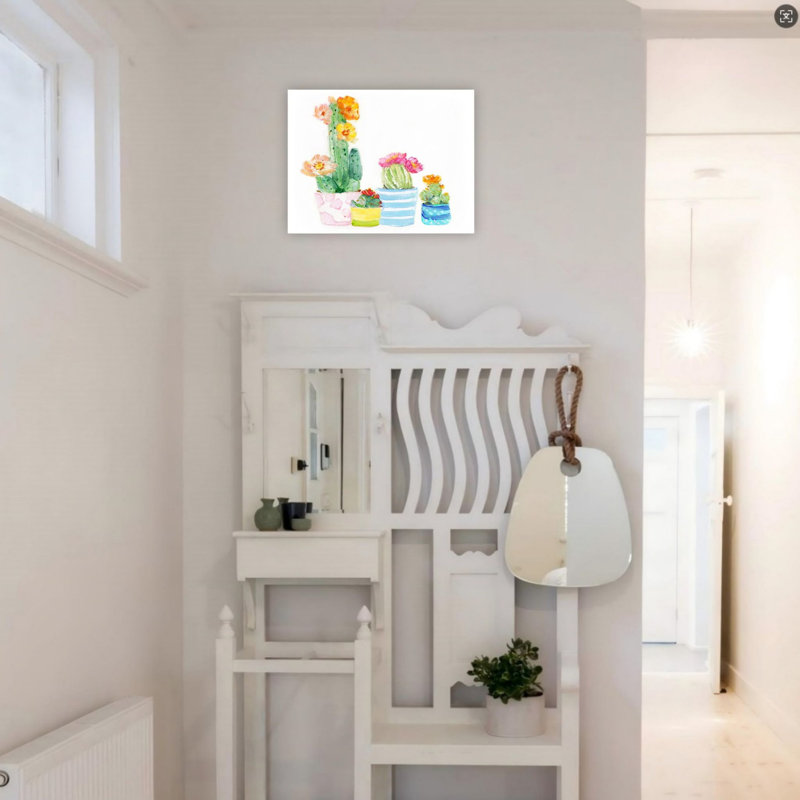 Art mural sur toile sans cadre 24 "x 18" Cacti