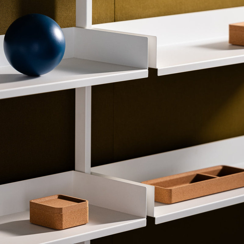 Slot Shelving Extension Kit, Small + Small, White