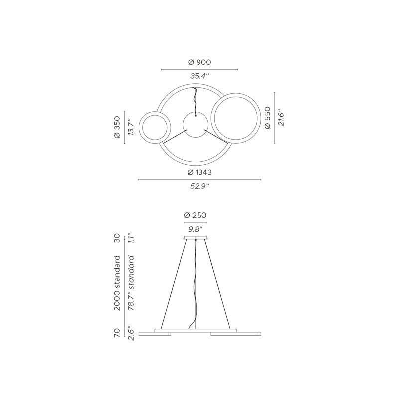 Eclisse Suspension Lamp