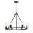 Leithgow 6 - Light Steel Dimmable Chandelier