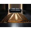 Tapis brun moelleux moelleux au look rustique de style rustique - reliure brun clair-689550678