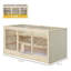 Très grande cage à hamster en bois - 1000 pouces carrés pour les hamsters et autres petits animaux, enceinte en bois au design innovant. Animaux spacieux. Matériaux. Facile à entretenir. Taille de plateforme 44,25 po