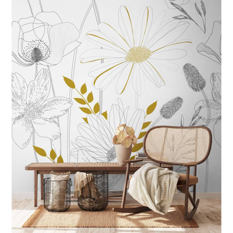 Papier peint floral Elina