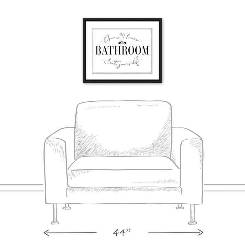 " Seat Yourself ", 17.75" H x 21.75" W x 1.75" D