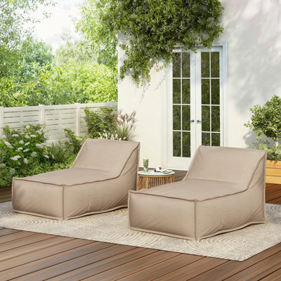 Fauteuil à billes d'extérieur, ensemble de 2