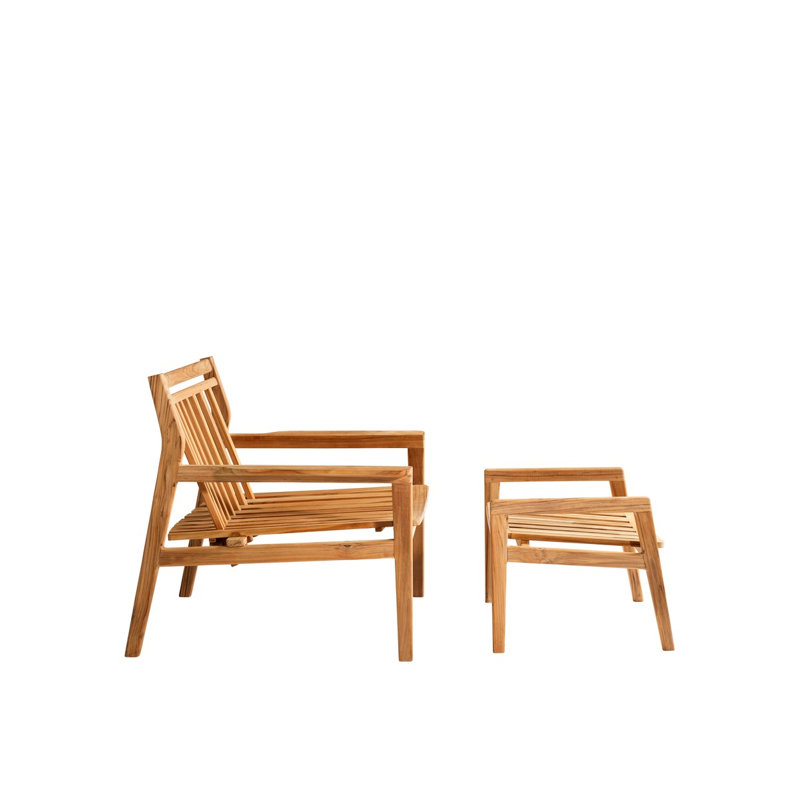 Sammen Outdoor Teak Lounge Chair