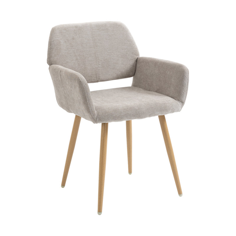 Fauteuil de 22,1 po de largeur en mélange de polyester, Mélange de polyester beige