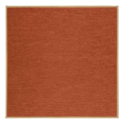 Tapis brun uni lavable à la machine