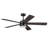 Schilling 52" Indoor Matte Black LED Ceiling Fan With Remote Control