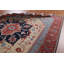 Tapis turc floral en laine Heriz Serapi noué à la main 10 x 13