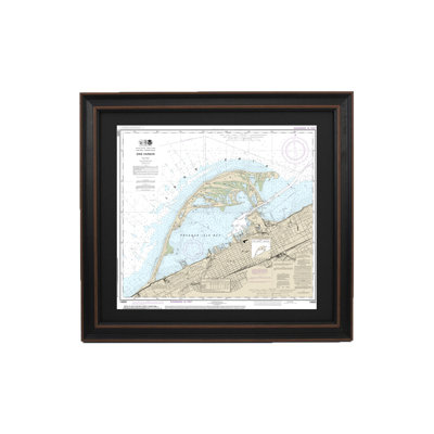 Lake Erie, Erie Harbor | Nautical Chart | Framed Print