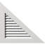 Triangle droit en PVC - conduit à pignon droit avec cadre plat blanc-72337891-32585969