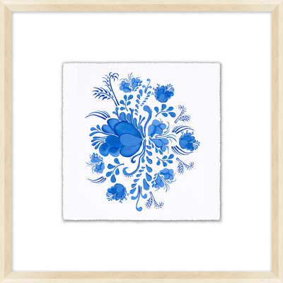 Blue Fleur 2 Print by Nathan Turner