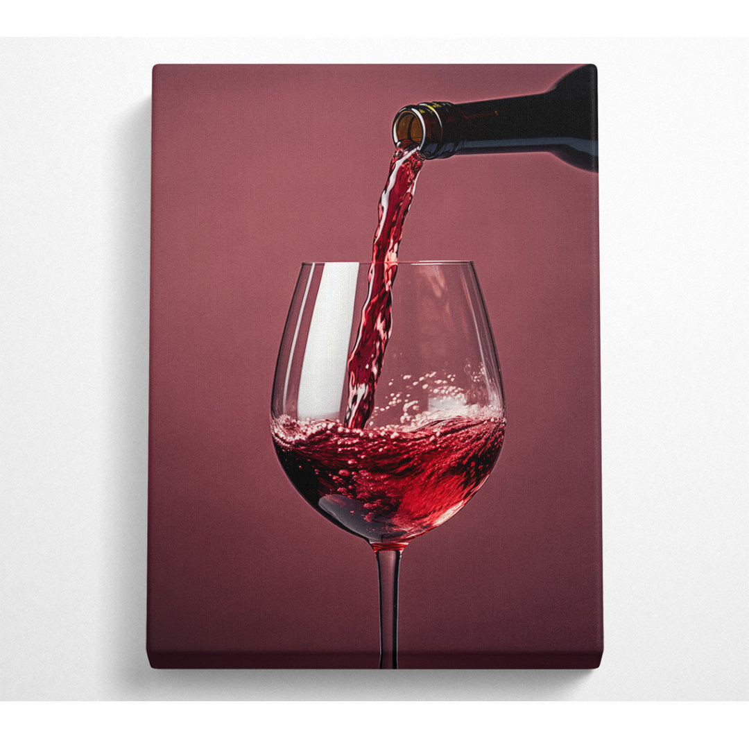 Wine Pour Red - Kunstdrucke auf Leinwand - Wrapped Canvas