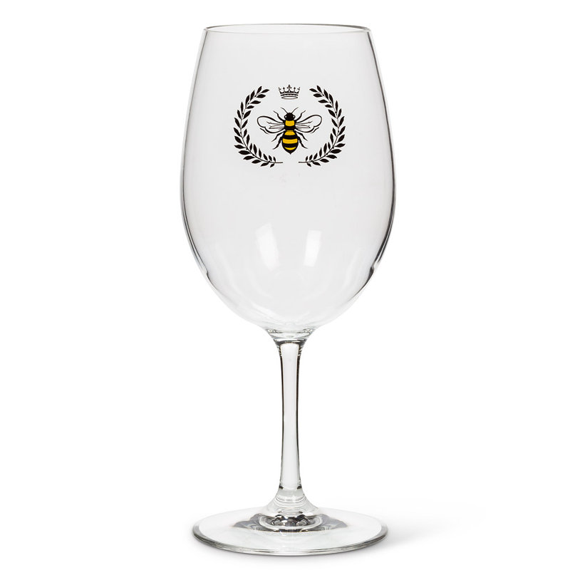 Ensemble de 6 verres à vin en acrylique, Transparent