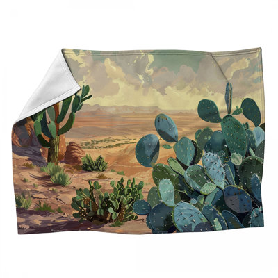 Blend Desert Machine Printed Throw Blanket