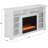 Timmons 6 Shelf Electric Fireplace - Crystal Bead Firebox