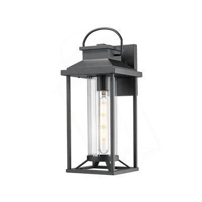 Outdoor Porch Lights, Textured Black Exterior Lighting Fixtures Wall Mount, Modern Outdoor Wall Sconce Lantern For House, Front Porch, Anti-Rust Waterproof Outdoor Garage Lights For Coach (1 Pack)