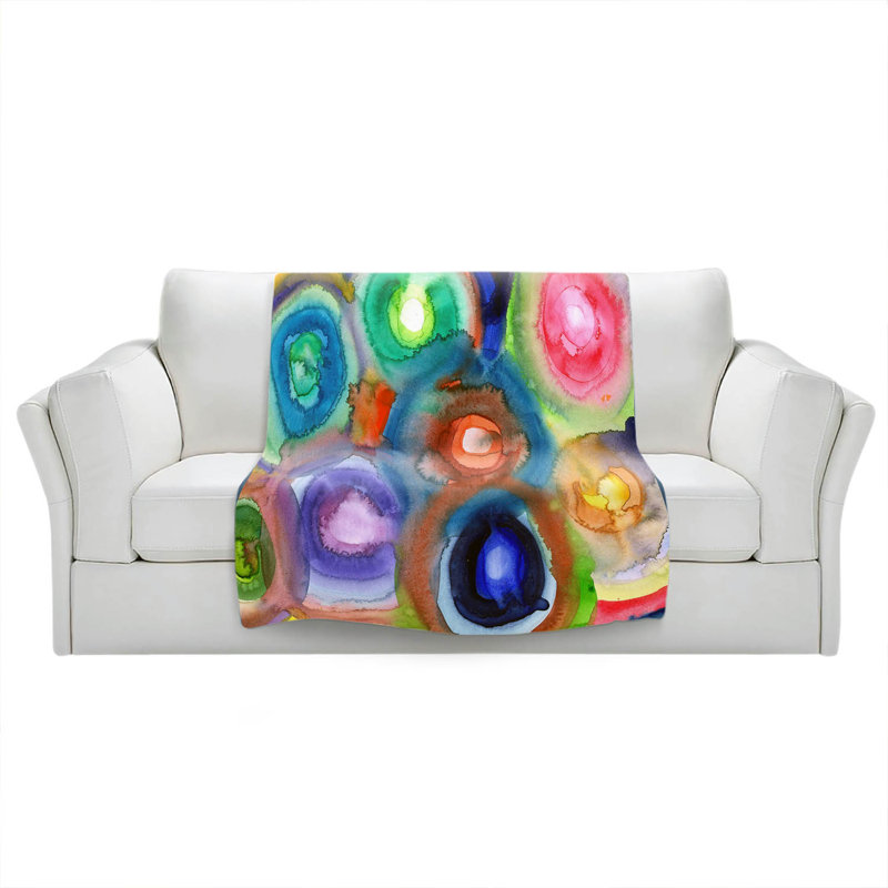 Hand Woven Throw Blanket, 68" W x 80" L
