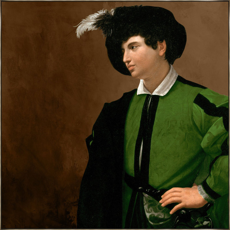 "Sir Jonathan" par Lillian August - cadre flottant, impression sur toile