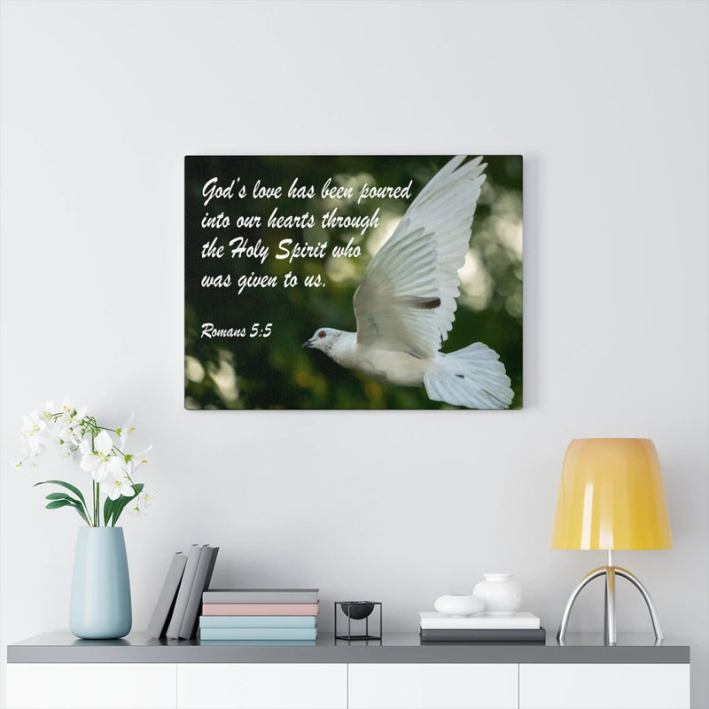 God's Love Psalm 103:8 - Wrapped Canvas Print, 46cm H x 61cm W